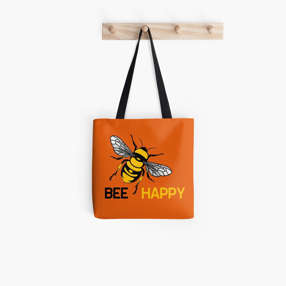 Tote bag « Bee Happy by IxCÖ»