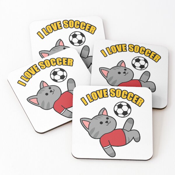 Item preview, I love soccer cat fallback designed and sold by nmdesigns1.
