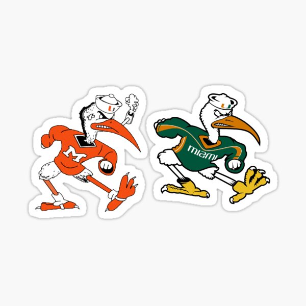 University of Miami Car Magnet Set - Game Day Dots - Stickers