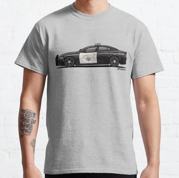 California Highway Patrol D0dge Ch4r6er Police Car Classic T-Shirt