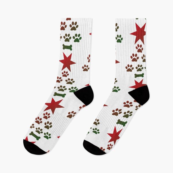 Item preview, Dog Christmas sticker - paw print Christmas tree - paw print Christmas tree designed and sold by smooshfaceutd.