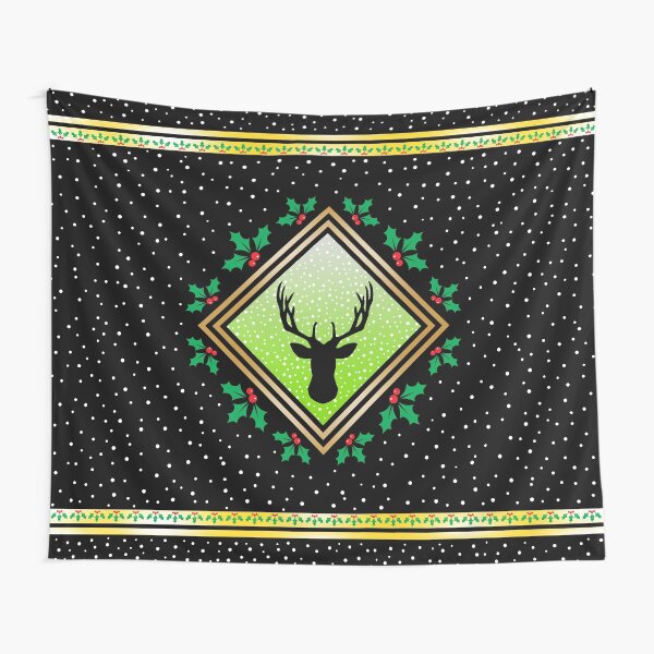 Herne the Hunter - Snowy Night Fresco Tapestry