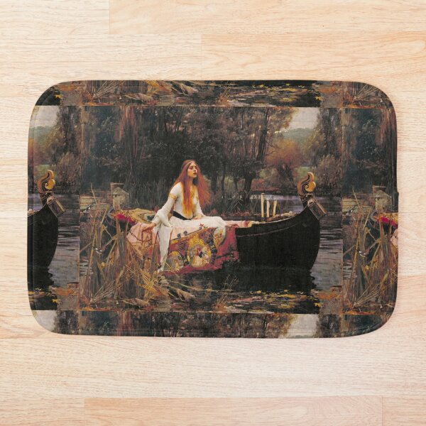 The Lady of Shalott by John William Waterhouse Bath Mat