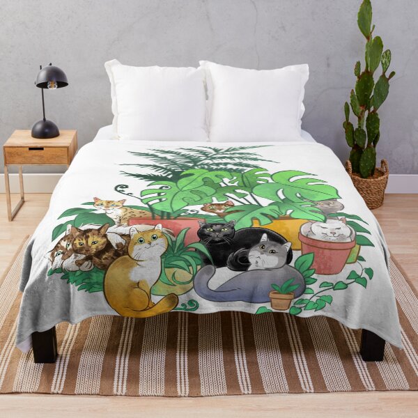 Item preview, Cats With House Plants designed and sold by aimeekitty.