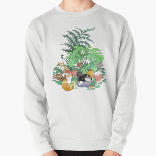 Vista previa del artículo con la obra «Gatos Con Plantas De Interior», diseñado y vendido por aimeekitty.