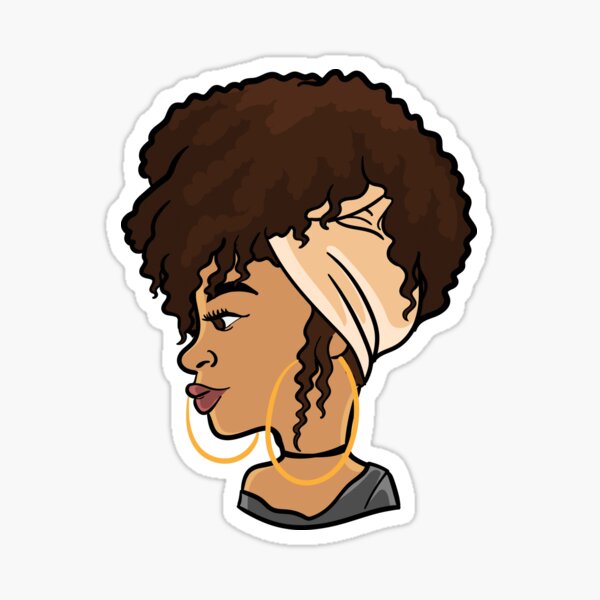 Item preview, Cute and Fabulous Black Woman Chilling   designed and sold by animejones.