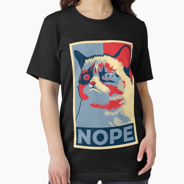 Artikel-Vorschau von Nope Cat Meme, designt und verkauft von ShirtBricks.