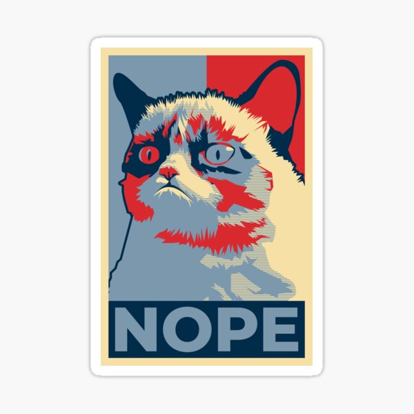 Item preview, Nope Cat Meme designed and sold by ShirtBricks.