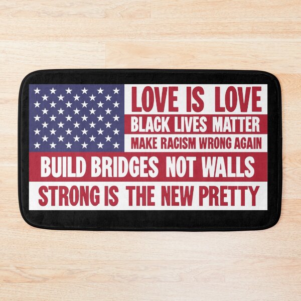 Item preview, American flag with liberal slogans designed and sold by Good-Looking Corpse.