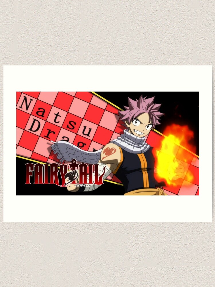 Natsu Dragneel Fairy Tail Art Print