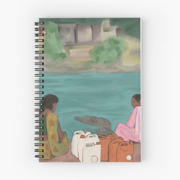 Item preview, Two women on the banks of the river Ganga designed and sold by NaliniLe.
