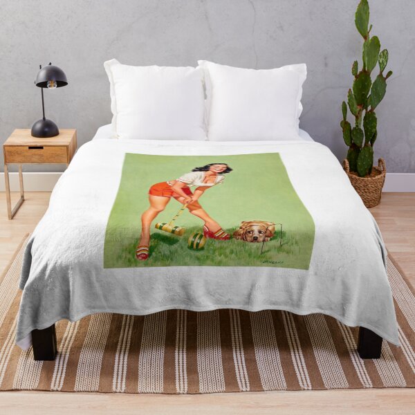 Aperçu de l'œuvre Pin-up artistique représentant un joueur de croquet créée et vendue par RBEnt.