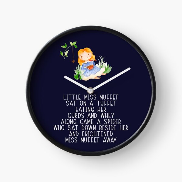 Nursery Rhyme - Little Miss Muffet Clock