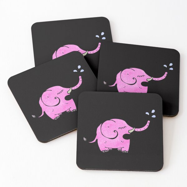 Item preview, Pink Elephant Splash Pet Funny Happy Sarcastic Cute Inspirational Spiritual Animal Birthday Gift designed and sold by EpsilonEridani.
