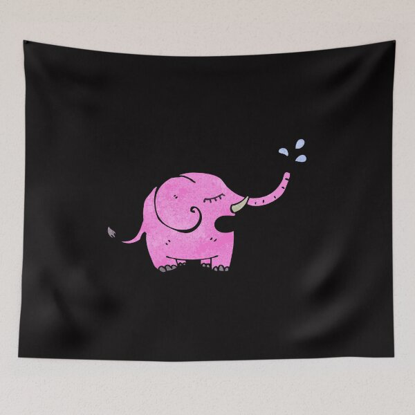Item preview, Pink Elephant Splash Pet Funny Happy Sarcastic Cute Inspirational Spiritual Animal Birthday Gift designed and sold by EpsilonEridani.