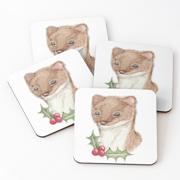 Item preview, Festive Weasel designed and sold by MagentArtRivers.