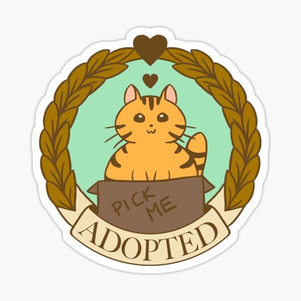 Item preview, Adopted Cat designed and sold by aimeekitty.