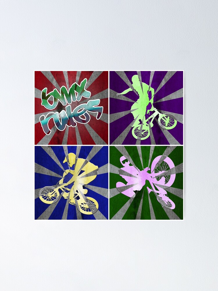 "BMX Rules" Poster by RicardoPeragua Redbubble