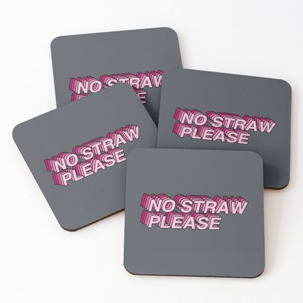 Item preview, No Straw Please - Pink designed and sold by MOREDANKMEMES.