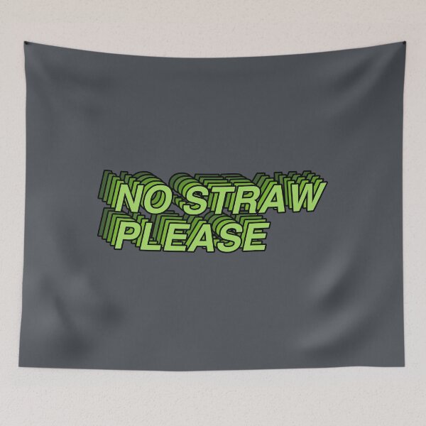 Item preview, No Straw Please - Green designed and sold by MOREDANKMEMES.