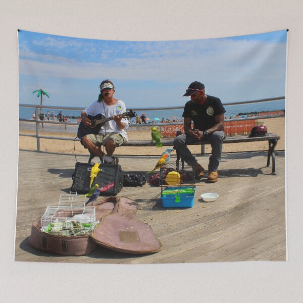 Item preview, Busking On Coney Island designed and sold by BritishYank.