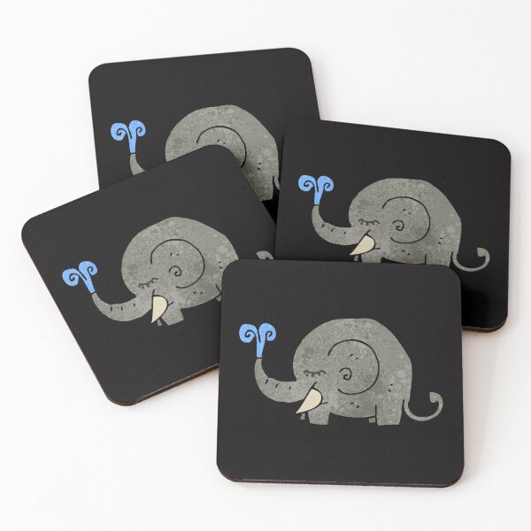 Item preview, Water Elephant Grey Pet Funny Happy Sarcastic Cute Inspirational Spiritual Animal Birthday Gift designed and sold by EpsilonEridani.