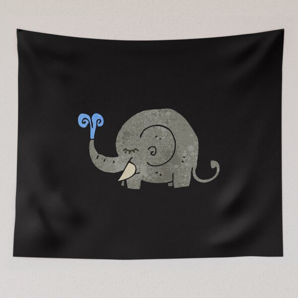 Item preview, Water Elephant Grey Pet Funny Happy Sarcastic Cute Inspirational Spiritual Animal Birthday Gift designed and sold by EpsilonEridani.