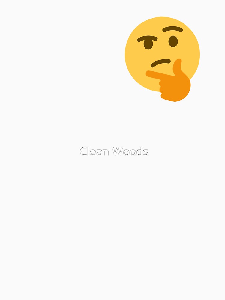 Thinking emoji meme (small) Poster for Sale by Clean Woods