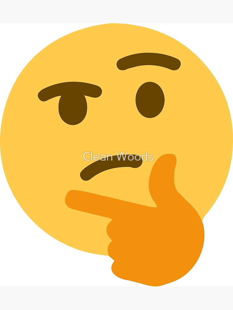 Thinking emoji meme (small) | Greeting Card