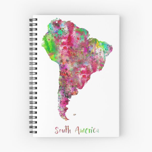 Item preview, South America map designed and sold by Rosaliartbook.