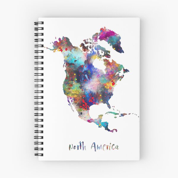 Item preview, North America map designed and sold by Rosaliartbook.