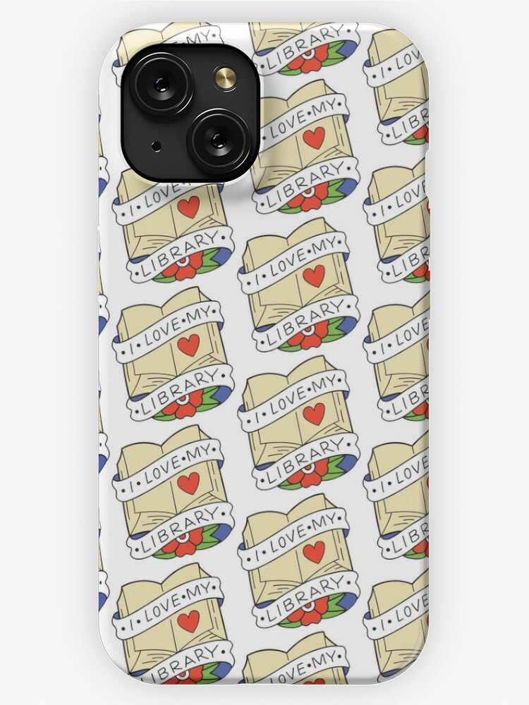 Thumbnail 1 of 4, iPhone Case, I Love My Library designed and sold by EveryLibrary.
