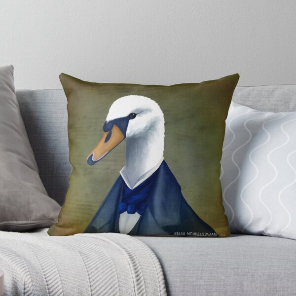 Felix Mendelsswan Throw Pillow