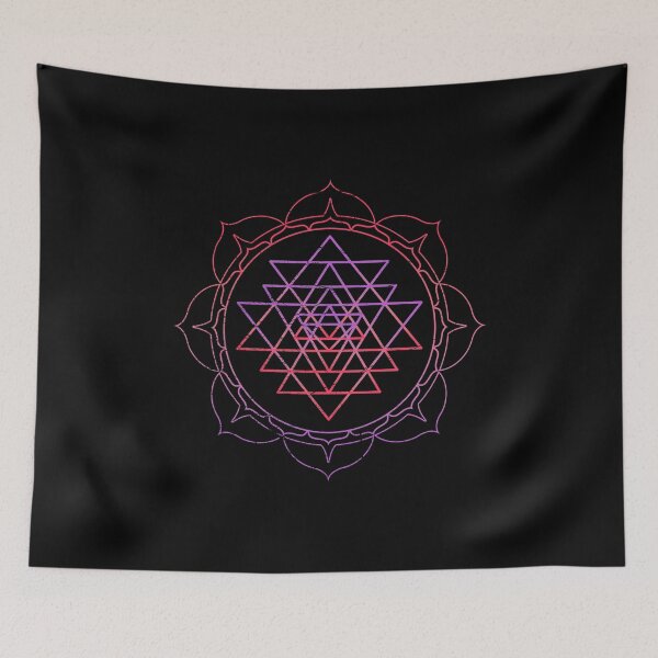 Item preview, Sacred Geometry Sri Yantra Yoga Lotus Mandala Psy Goa DMT  design designed and sold by A-Fashion.