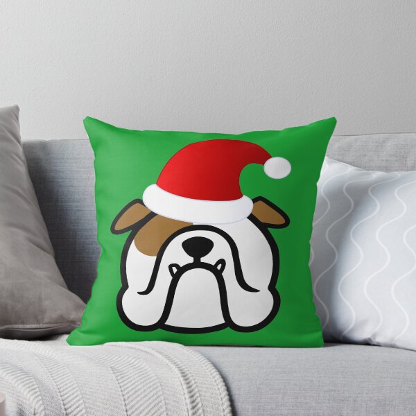 Item preview, English Bulldog Santa - Bully Santa sticker - Bulldog gifts - Christmas Bulldogs designed and sold by smooshfaceutd.
