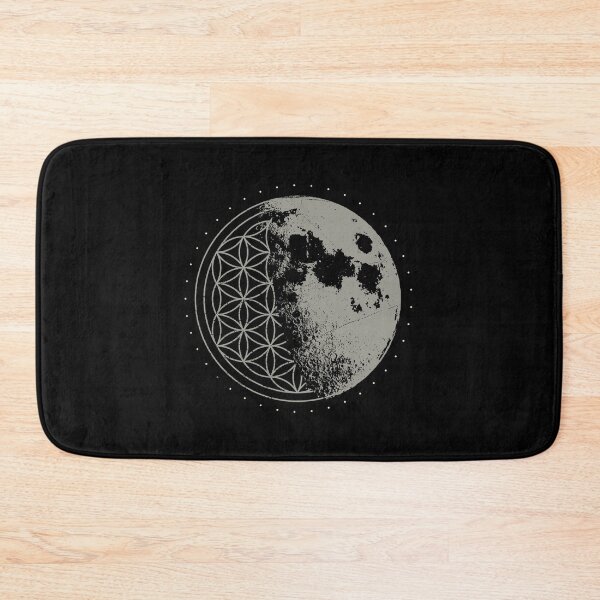 Item preview, Sacred Geometry Moon Flower of Life Psychedelic Goa LSD DMT design designed and sold by A-Fashion.
