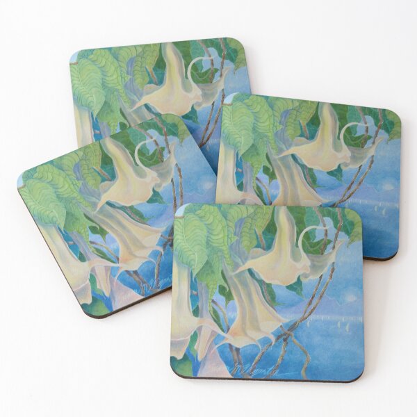 Item preview, Misty Cove with Trumpet Lilies designed and sold by WatersEdgeGal.