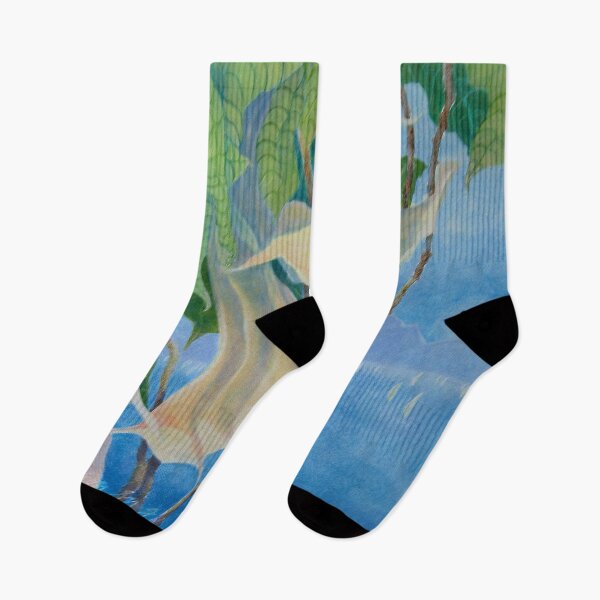 Item preview, Misty Cove with Trumpet Lilies designed and sold by WatersEdgeGal.