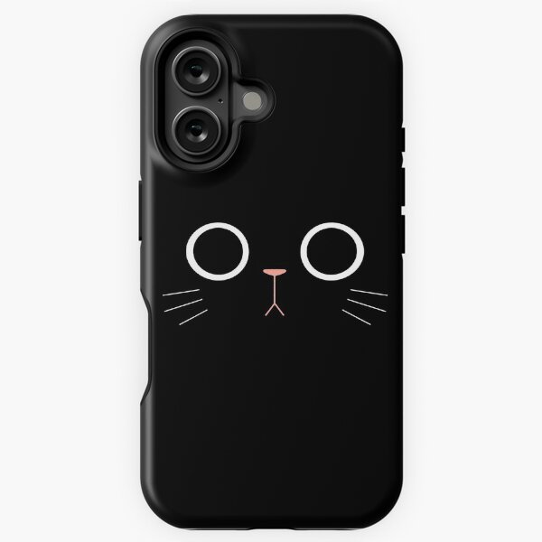 Artikel-Vorschau von Niedliches schwarzes Katzengesicht Emoji, designt und verkauft von KTJoh.