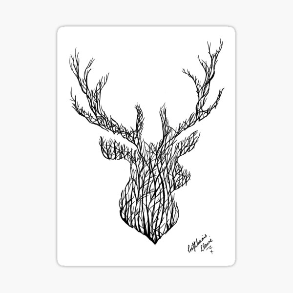 Stag of the Wood Sticker