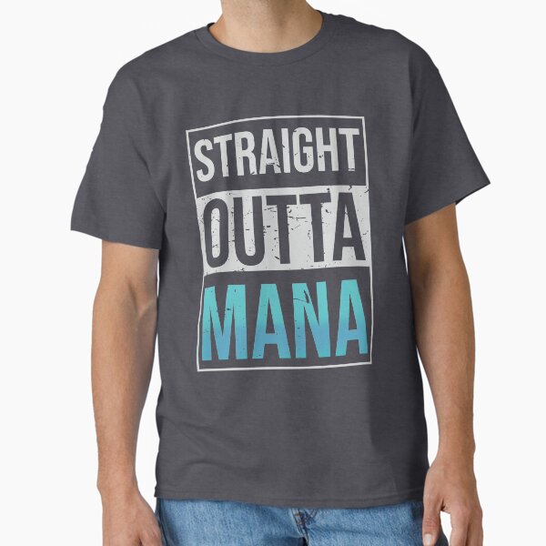 Vista previa del artículo con la obra «Straight Outta Mana - Camisa de sanador», diseñado y vendido por jackrahbit.