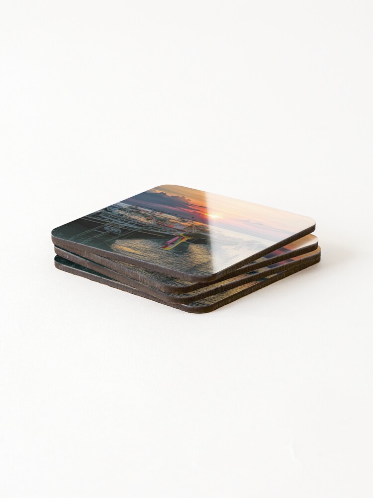 Thumbnail 4 of 5, Coasters (Set of 4), sunset designed and sold by Mayos21.