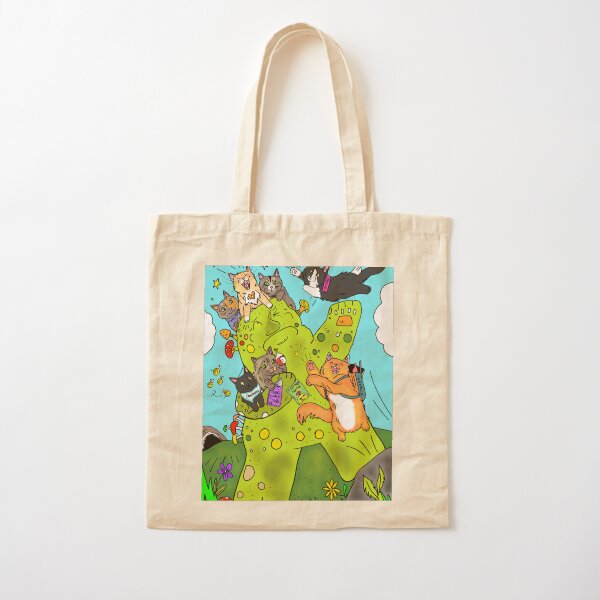 Troll Fight Cotton Tote Bag