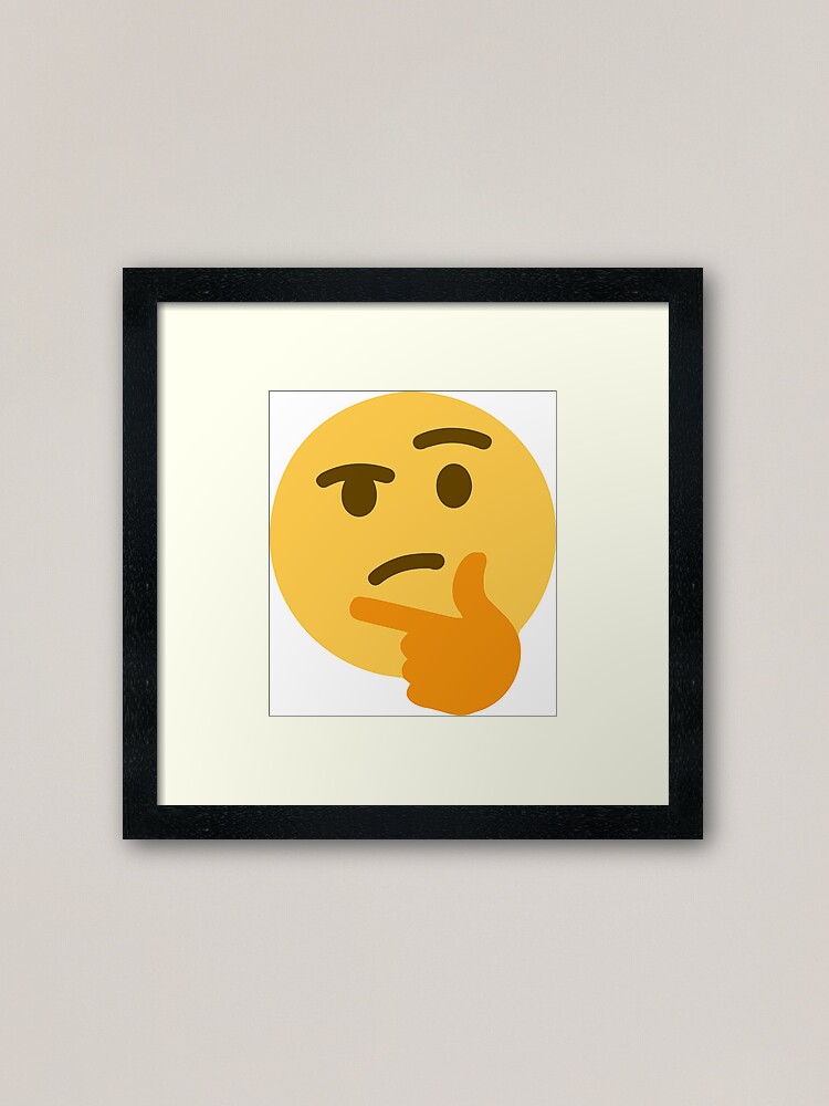 Thinking emoji meme (small) | Pin