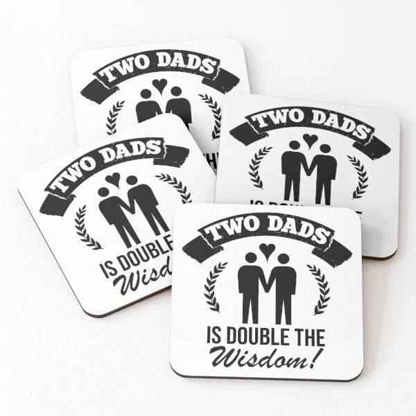 Item preview, Two dads is double wisdom! designed and sold by Cutebutfunny.