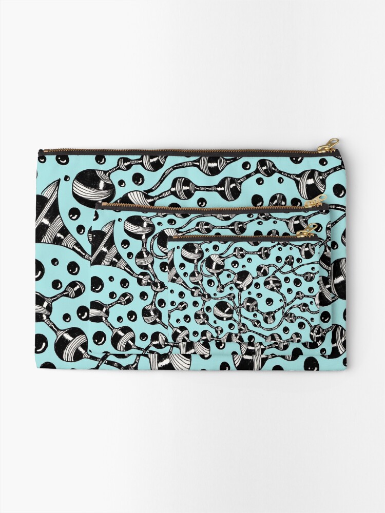 Thumbnail 2 of 4, Zipper Pouch, Oobles designed and sold by beththompsonart.