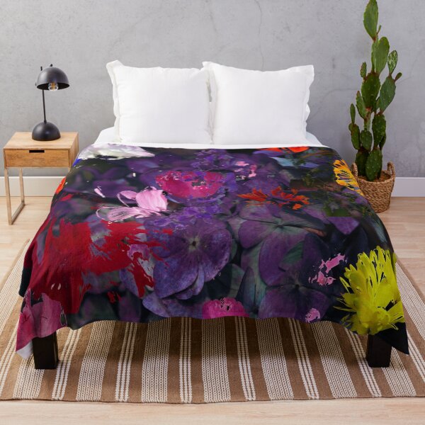 Item preview, Flower montage deep purple designed and sold by david cowx.