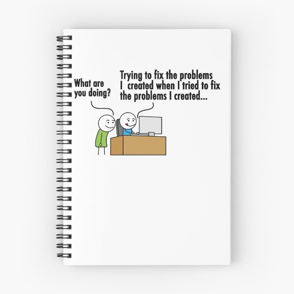 Item preview, Trying to fix a problem i created  funny programmer  designed and sold by WeeTee.