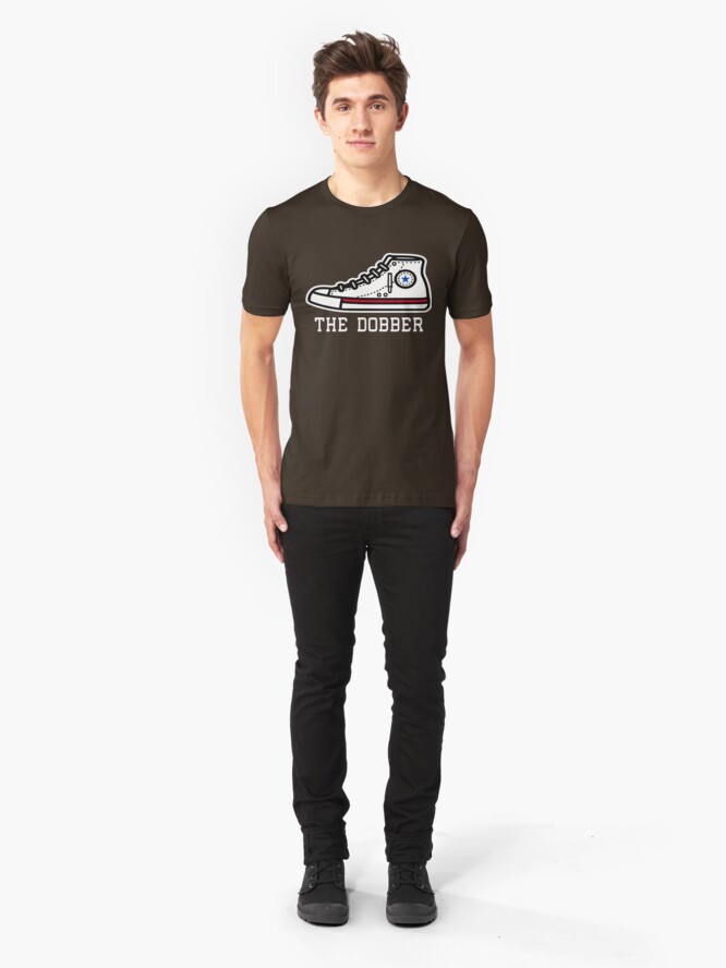 Alternate view of "The Dobber" Bob Lanier Size 22 shoe Slim Fit T-Shirt