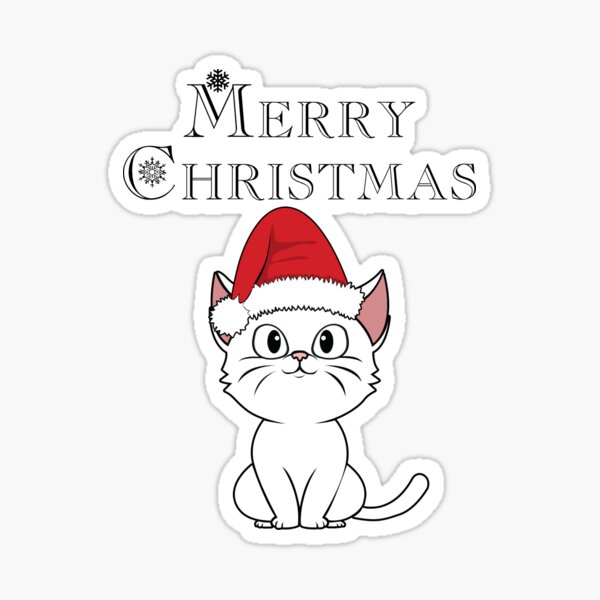 Item preview, Merry Christmas Katze designed and sold by nmdesigns1.